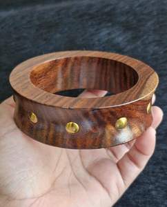 Colección de Joyería de Pulseras de Madera Hechas a Mano, Inspiradas en el Lujo, Impermeables, Madera Natural, Accesorios de Moda Tradicionales para Mujer, Personalizadas - Product Image 3