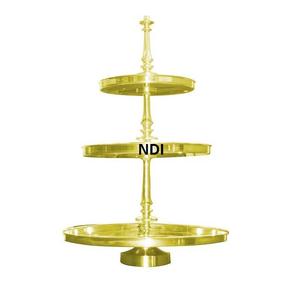 ที่วางเค้กวันเกิดรักษ์โลก สีชมพูเคลือบผง รูปทรงโค้งมน สำหรับตกแต่งโต๊ะอาหาร - Product Image 5