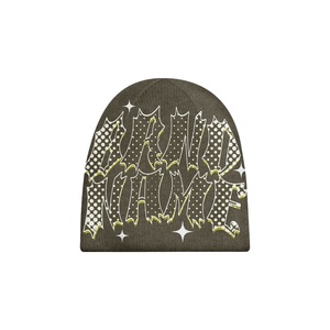 Gorro de Punto con Pedrería, Lazos de Camuflaje, Diseño de Personajes, Transpirable, Impermeable, Jacquard Monocromático, Unisex, para Adultos, Ciclismo al Aire Libre, Cálido y Moderno - Product Image 3