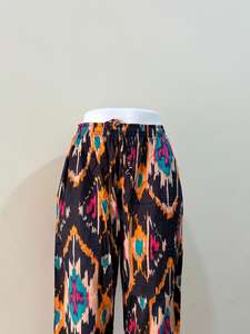 Pantalon imprimé jungle bohème vert paradis 100% coton pantalon de salon jardin exotique pantalon à cordon - Product Image 6