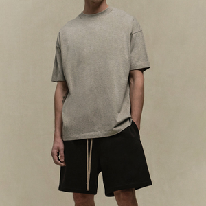 เสื้อยืดคอกลมสำหรับผู้ชายเสื้อยืดลำลองสีพื้นสำหรับผู้ชายเสื้อยืดคอกลมผ้าคอตตอน100% โลโก้แบรนด์ของคุณแบบกำหนดเอง - Product Image 3