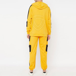 Ensemble de survêtement pour homme 2025, haute qualité, 100% coton, respirant, séchage rapide, manches longues, col à capuche, coupe ample, décontracté, pour l'hiver - Product Image 3