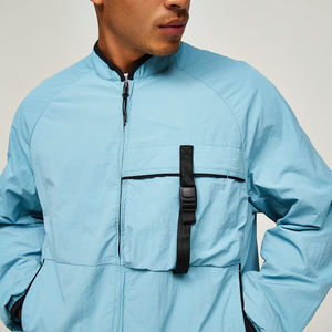 Chaqueta de invierno gruesa informal para hombre, a prueba de viento, carcasa de nailon, cierre de cremallera, forro acolchado, uso al aire libre, servicio OEM transpirable - Product Image 5