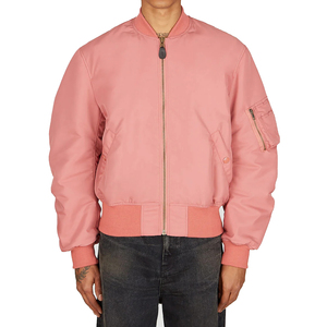 New High Quality Custom Stain Canvas Thin Breathable Bomber <b>Jacket</b> Men's Custom Logo Solid Color Wholesale - Product Image 1