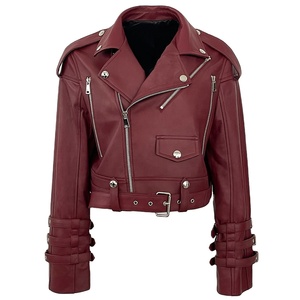 Elegante chaqueta de cuero con patrón de cocodrilo brillante Unisex, abrigo de motorista de charol negro para Otoño Invierno y Primavera - Product Image 1