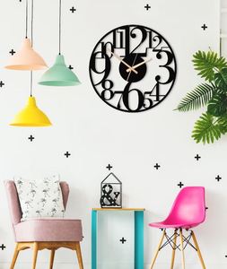 Horloge murale en métal doré Horloge murale extra large Montre surdimensionnée silencieuse Horloge murale en or unique Art Home Decor House warming indoor - Product Image 5