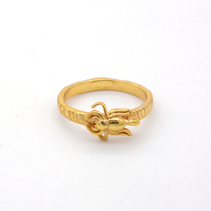 Anillo de Araña Delicado, Anillo Talismán de Insecto Dorado, Anillo Gótico de Araña de Latón, Joyería al por Mayor para Mujer - Product Image 1