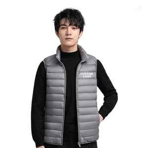 Haute qualité classique hommes hiver gilet gilet laine respirant décontracté Logo personnalisé grande taille sans manches débardeur T-Shirt conception - Product Image 4