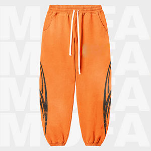 Pantalon de survêtement à capuche 100% coton pour hommes Streetwear d'hiver en relief Impression numérique Prix raisonnable Service OEM disponible - Product Image 4