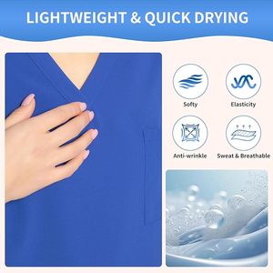 Vêtements médicaux personnalisables, uniformes tricotés élégants et fonctionnels pour un usage professionnel avec des couleurs et des logos personnalisés - Product Image 3