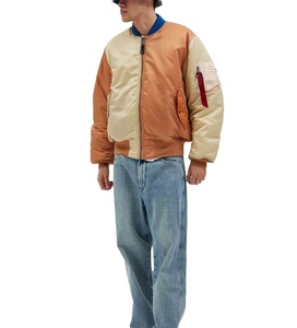 2025 <b>Men's</b> Casual Wear Bomber <b>Jacket</b> Zipper Closure Multi Colors Breathable Polyester Lining Professional <b>Flight</b> Bomber <b>Jacket</b> - Product Image 4