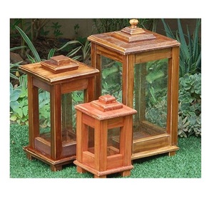 Farol de Vela de Madera y Vidrio de Estilo Vintage para Decoración de Jardín al Aire Libre, en Oferta, Exportador Mayorista a Todo el Mundo - Product Image 1