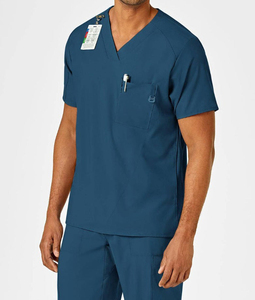 Alta calidad elástico masculino enfermería Scrub médico Scrubs Tops médico uniforme para hombres - Product Image 1
