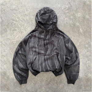 Fabricants de vêtements, vêtements de rue vintage écologiques de haute qualité, imprimés sur mesure, lourds, délavés à l'acide, avec strass - Product Image 1