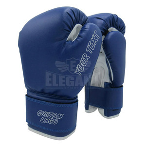 Guantes de boxeo de cuero con estampado personalizado deportivo elegante para Kickboxing artes marciales MMA Muay Thai BJJ característica impermeable - Product Image 1