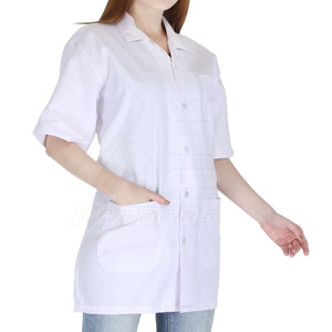 Service OEM, qualité supérieure, blouse de laboratoire unisexe 100% coton, dernier design, uniformes d'hôpital, logo personnalisé, faible MOQ - Product Image 3