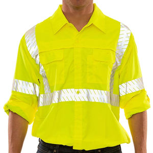 Camisetas de Seguridad de Alta Visibilidad, Camisetas de Trabajo Reflectantes, Transpirables y Duraderas, Camisetas de Marca Privada OEM para Uso Industrial Diario - Product Image 6