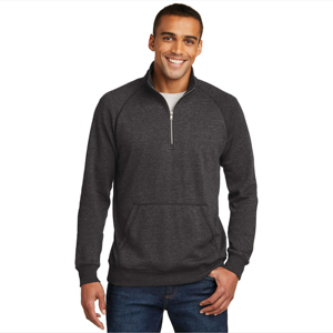 Sweat-shirts à demi-zip décontractés pour hommes, coupe classique, brodés, 100% coton, écologiques, respirants, en provenance des États-Unis, pour l'hiver - Product Image 1