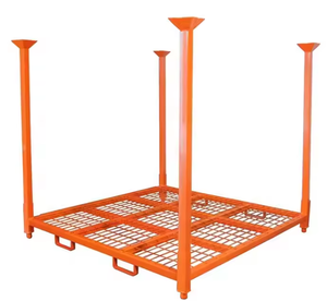 OEM/ODM 高强度组装式钢托盘车轮胎存放架可折叠耐用定制可堆叠存储架越南 - Product Image 1