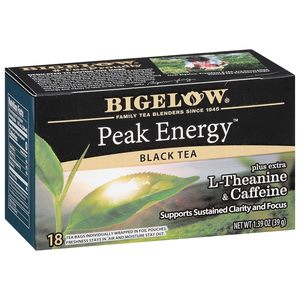 Bigelow Tea Peak Energy avec supplément de L-Théanine et de Caféine, 18 sachets (lot de 6), 108 sachets de thé au total - Product Image 3