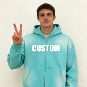 Sudadera con Capucha de Alta Calidad con Estampado DTG Completo, 100% Algodón, Unisex, Estilo Urbano, Lavado Ácido, Efecto Desgastado por el Sol - Product Image 3