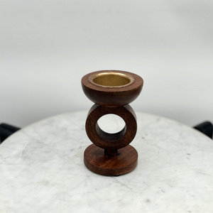 Quemador de Incienso Bakhoor de Madera de Lujo con Copa de Metal, Porta Incienso Árabe Oud, Decoración Artesanal para el Hogar, Regalo Islámico para el Golfo y Oriente Medio - Product Image 6