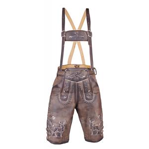 Shemax 2024 Hot Selling High Quality Custom Wholesale Swim Men <b>Women</b> Unisex Denim Jeans Trachten Short <b>Lederhosen</b> - Product Image 2