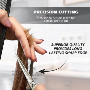 Tijeras de peluquero hechas a medida al por mayor con diseño único de color sólido y hoja afilada de acero inoxidable - Product Image 4