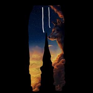 Pantalones largos transpirables para correr deportivos informales con estampado 3D para hombre, diseño de Hip Hop de cintura media con patrón recto para actividades al aire libre - Product Image 5