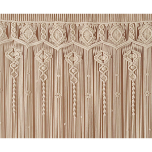 Beautiful Bohemian <b>Macrame</b> Wall <b>Curtain</b> Handmade Rattan Wall Hanging for Living Room Decor with Framed Tassel Pattern - Product Image 3
