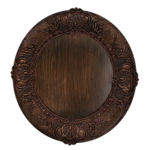 Plaque de chargeur en métal de forme ronde, couleur argent, design Unique, offre spéciale, décoration de mariage et d'événements, plaque de chargeur - Product Image 6