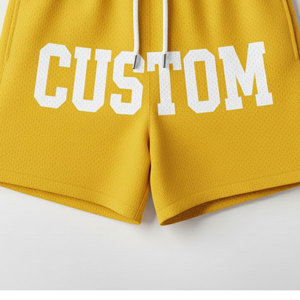 Shorts de sport légers en maille 100% polyester pour hommes, tissu respirant et doux, coupe confortable, imperméable, séchage rapide - Product Image 5