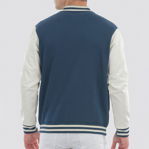 OEM Custom Logo Varsity <b>Jacket</b> for <b>Men</b> <b>Thin</b> High Street Stand Baseball Bomber with Embroidery Winter Letterman <b>Jacket</b> - Product Image 5