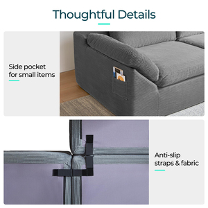 Nouveaux articles ménagers créatifs 2026 sur Wayfair – Canapés en tissu compressé sans quantité minimale de commande, idéaux pour les petites maisons, prêts à être expédiés - Product Image 5