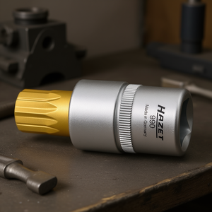 Llave de vaso cuadrada corta Hazet de 1/2'' con perfil de serración XZN - Product Image 3