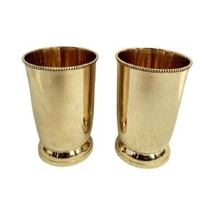 แก้วน้ำดื่มทองเหลืองสำหรับมื้อค่ำเครื่องใช้ในครัวที่ปลอดภัยแก้วโลหะทำด้วยมือ - Product Image 5