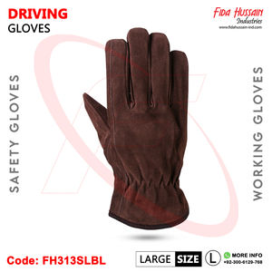 2025 OEM vente chaude gants de conducteur en cuir de vachette fendu avec une excellente adhérence gants de sécurité de jardinage industriel pour hommes - Product Image 5
