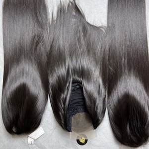 Genius Weft Closure Raw Straight Vietnamese 100% Human hair wigs glueless SHIP FEDEX by Cloudyhair collection for women - Product Image 5