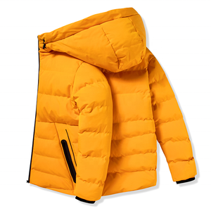 Chaqueta de Invierno con Capucha, Ligera, Transpirable, de Calidad Superior, con Logotipo Personalizado en la Parte Delantera, Estilo Urbano para Hombre - Product Image 3