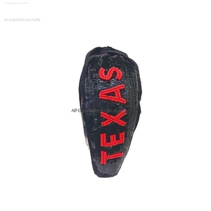 2025 Latest Beaded Hand Embroidered Hairband for <b>Women</b>/Girls Best Quality Game Day <b>Headbands</b> Accessory for Cheerleading - Product Image 1