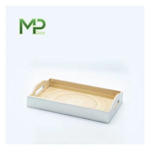 Plateau de service en bambou personnalisé écologique Service de table en bois naturel-Plats Assiettes à collation et dessert - Product Image 6