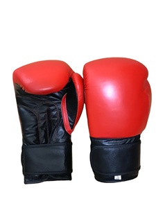 GAF Vente en gros Gants de boxe noirs de haute qualité de 12oz Gants de boxe en cuir à lacets pour adultes professionnels Logo personnalisé - Product Image 1