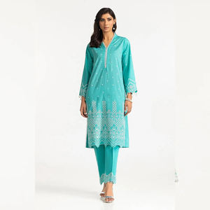 Pakistanais fantaisie brodé 3 pièces Shalwar Kameez Dupatta pour les femmes meilleure qualité indien pakistanais vêtements robe formelle costume - Product Image 1