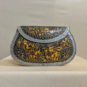 Bolso de Mano con Diseño de Mosaico Único para Uso Festivo y Tradicional, Bolso de Mano Clásico con Diseño Intrincado de Azulejos - Product Image 2