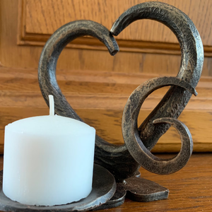 <b>Black</b> Iron <b>Candelabra</b> Candle Holder Metal <b>Candelabra</b> Centerpiece Decor Candle Holder Stand for Pillar Candles - Product Image 1