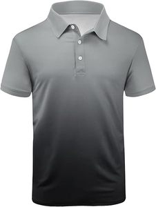 Venta al por mayor de camisetas de Polo de manga corta de verano para los hombres logotipo personalizado de fábrica OEM lona a rayas con antiarrugas y estampado - Product Image 5