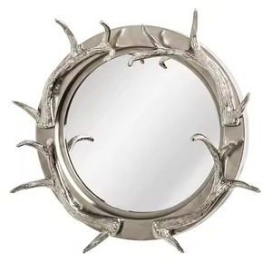 Customized Wave Design Silver Exclusive Metal Wall <b>Mirror</b> Designer Handmade Top Selling Decorative Wall <b>Mirror</b> for Home Use - Product Image 5