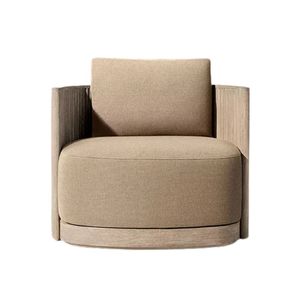 Sillón curvo para exteriores Veliora Plaza, sofá de jardín de teca maciza de lujo, colección de muebles premium para hoteles, resorts y villas. - Product Image 2