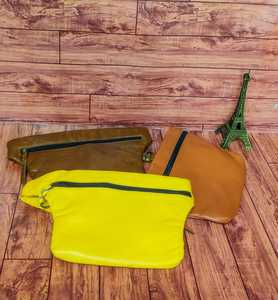 Bolsa de maquillaje de viaje portátil para mujer con patrón de cinturón de cuero genuino impermeable y duradero monedero organizador con cremallera - Product Image 2