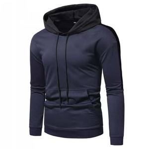 100% algodón polar manga larga pulóver sudaderas con capucha bordado de secado rápido servicio OEM hombres ropa deportiva ligera gimnasio Fitness sólido - Product Image 2